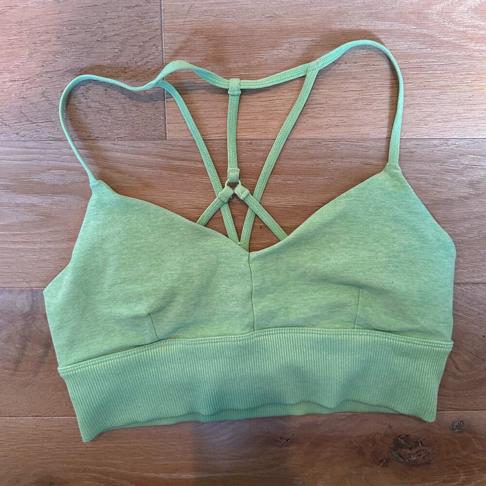 Alo Yoga lime green alosoft Bra